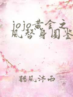 jojo黄金之风替身图鉴