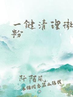 一键清理微信死粉