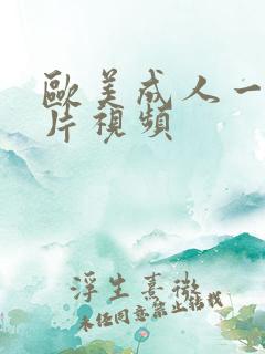 欧美成人一级大片视频