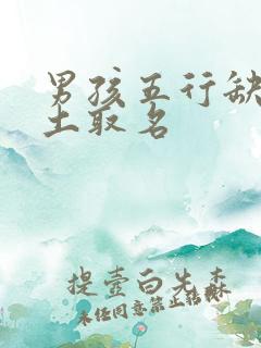 男孩五行缺金缺土取名