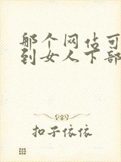 那个网站可以看到女人下部高潮流水的视频