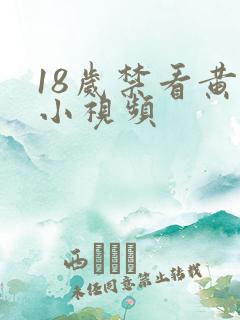 18岁禁看黄色小视频