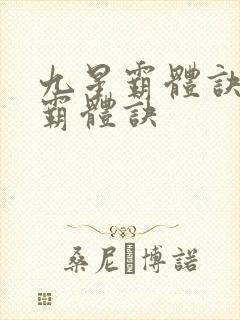 九星霸体诀九星霸体诀