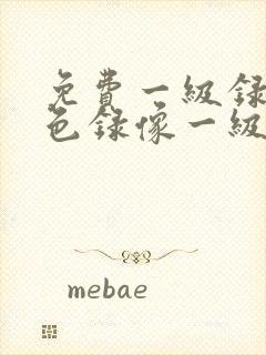 免费一级录像黄色录像一级一级播放