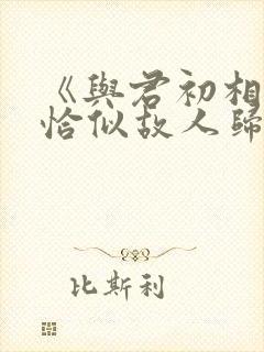 《与君初相识·恰似故人归》电视剧免费