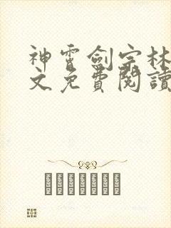 神霄剑宗林枫全文免费阅读