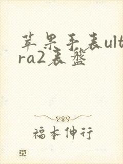 苹果手表ultra2表盘