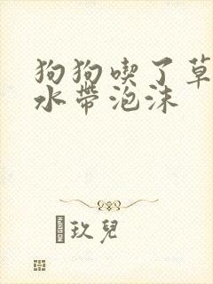 狗狗吃了草吐黄水带泡沫