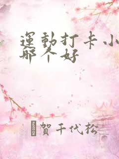 运动打卡小程序哪个好