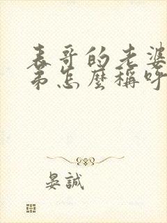 表哥的老婆的弟弟怎么称呼