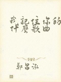 我记住你的爱是什么歌曲