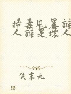 扫毒风暴谁是好人谁是坏人