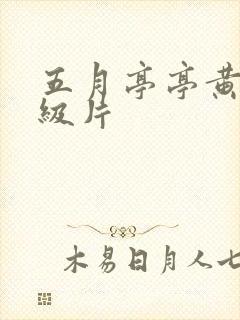 五月亭亭黄色一级片