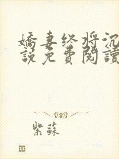 娇妻终将沉沦小说免费阅读