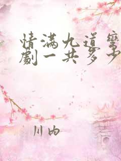 情满九道弯电视剧一共多少集