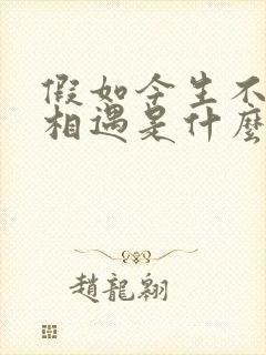 假如今生不能在相遇是什么歌