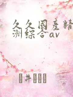 久久国产精品亚洲综合av