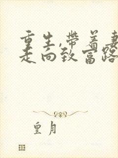 重生,带着妻儿走向致富路