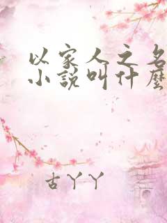 以家人之名原著小说叫什么名字