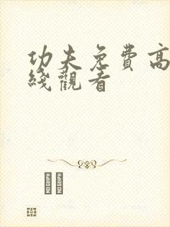 功夫免费高清在线观看