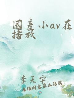 国产小av在线播放