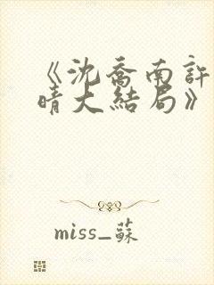 《沈乔南许沫云晴大结局》