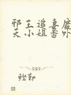 邪王追妻废材逆天小姐番外篇