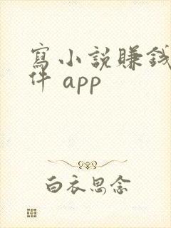 写小说赚钱的软件 app