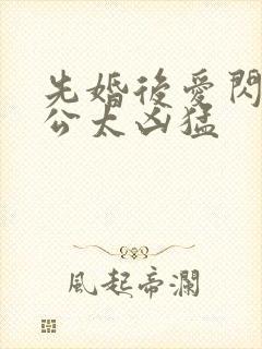 先婚后爱闪婚老公太凶猛