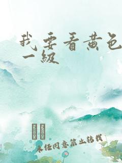 我要看黄色录像一级