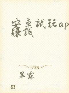 安卓试玩app赚钱