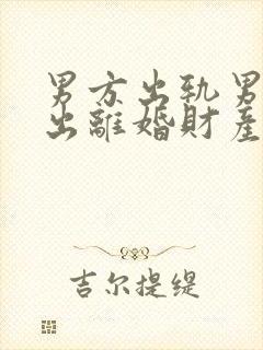 男方出轨男方提出离婚财产怎么分配