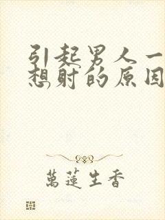 引起男人一插就想射的原因