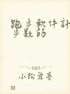 跑步软件计时计步数的