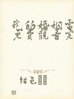 我的婚姻电视剧免费观看完整版高清