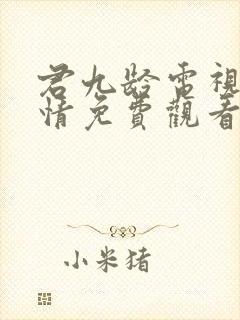 君九龄电视剧剧情免费观看