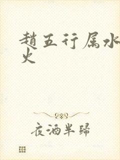 赵五行属水还是火