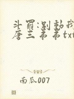 斗罗:别动我的唐三弟弟txt全本