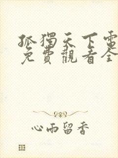 孤独天下电视剧免费观看全集高清