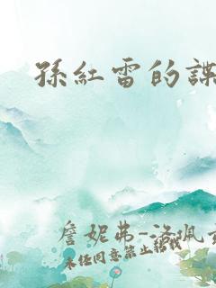 孙红雷的谍战片