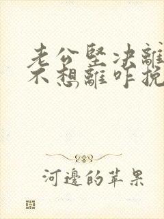 老公坚决离婚我不想离咋挽留