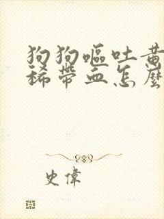 狗狗呕吐黄水拉稀带血怎么回事