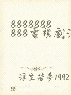 8888888888电视剧演员表