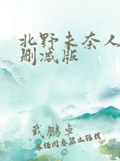 北野未奈人妻未删减版