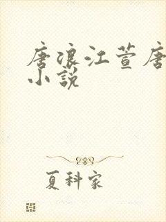 唐浪江萱唐芸的小说