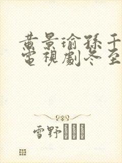 黄景瑜孙千演的电视剧冬至合集版