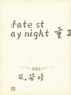 fate stay night 重制版