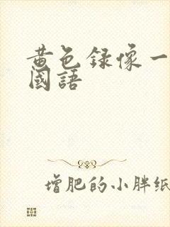 黄色录像一级片国语