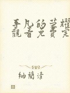 平凡的荣耀在线观看免费完整版