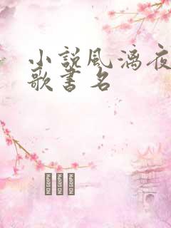 小说风漓夜楚倾歌书名